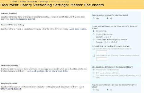 Document Versioning In SharePoint